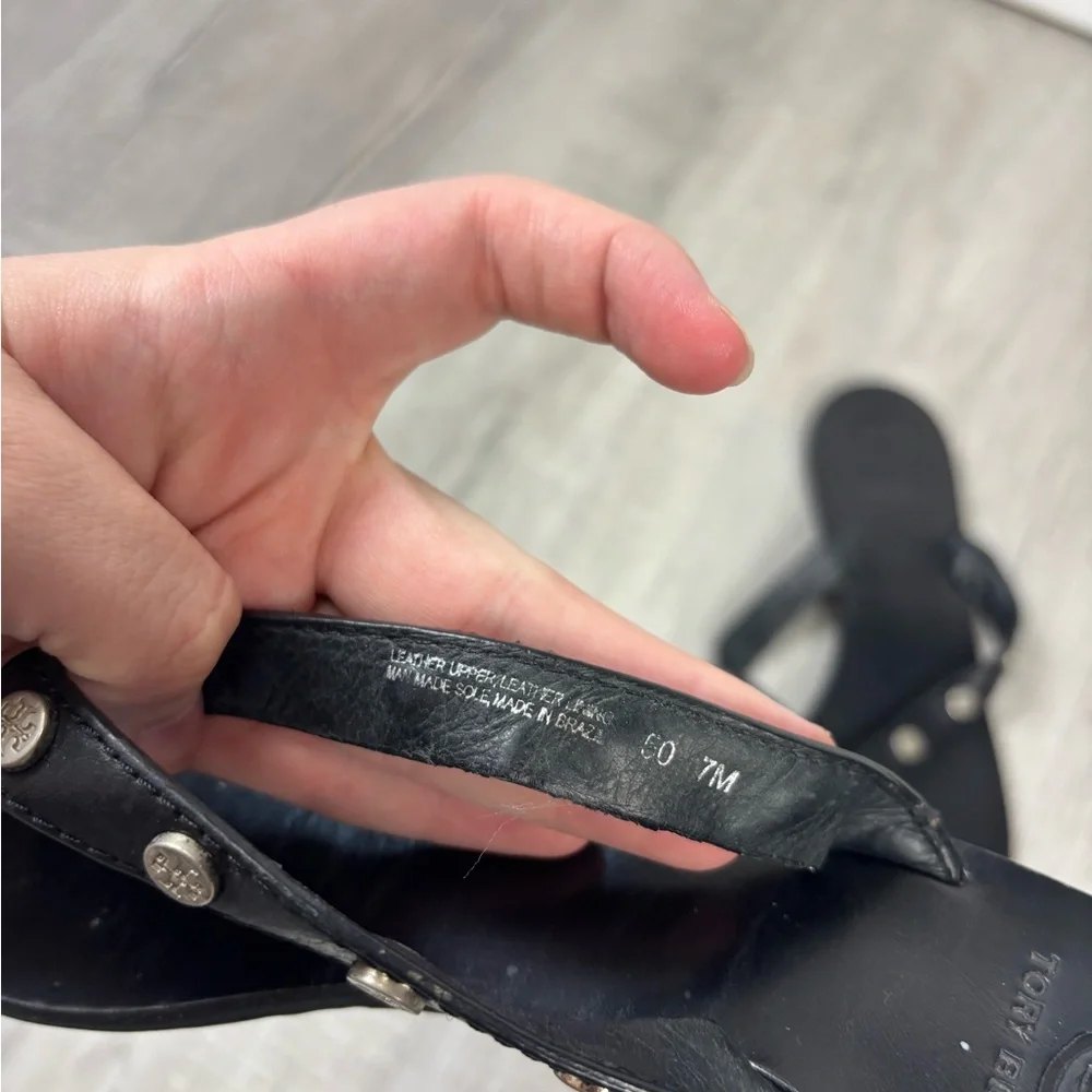 Tory Burch thong sandal in black size 7 - Picture 5 of 6